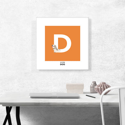 Kids Animal Alphabet Letter D