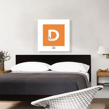 Kids Animal Alphabet Letter D