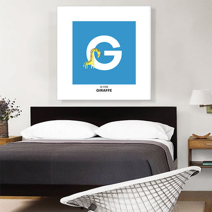 Kids Animal Alphabet Letter G