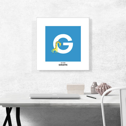 Kids Animal Alphabet Letter G