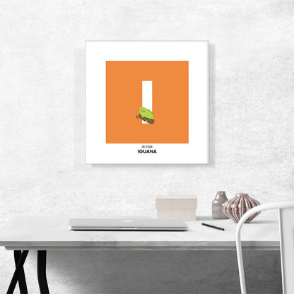 Kids Animal Alphabet Letter I