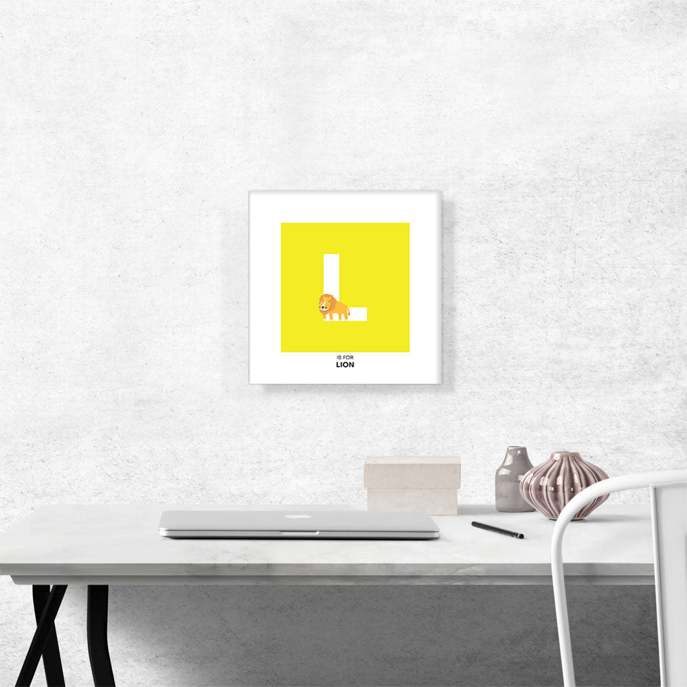 Kids Animal Alphabet Letter L