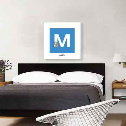 Kids Animal Alphabet Letter M