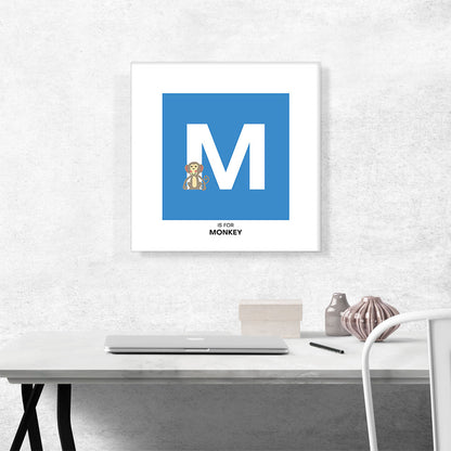 Kids Animal Alphabet Letter M