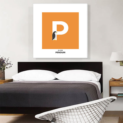Kids Animal Alphabet Letter P