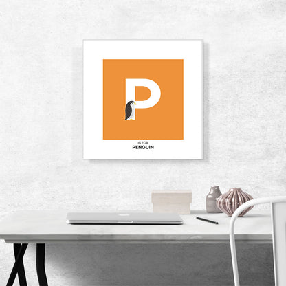 Kids Animal Alphabet Letter P