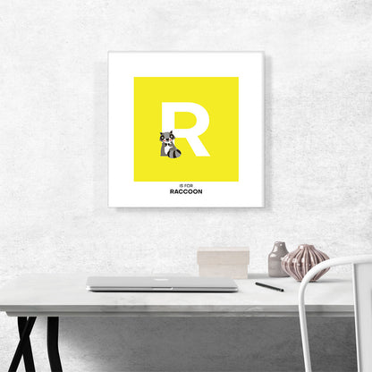 Kids Animal Alphabet Letter R
