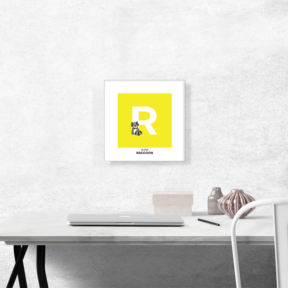Kids Animal Alphabet Letter R
