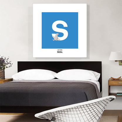 Kids Animal Alphabet Letter S