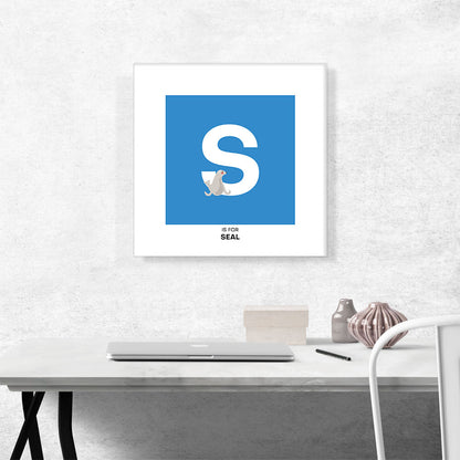Kids Animal Alphabet Letter S