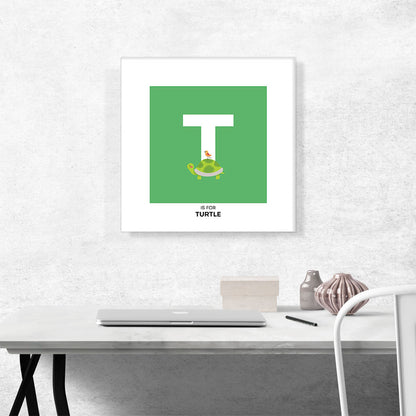 Kids Animal Alphabet Letter T