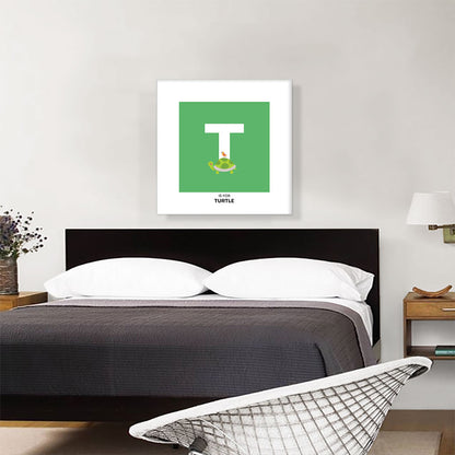 Kids Animal Alphabet Letter T