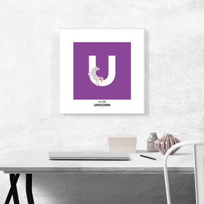 Kids Animal Alphabet Letter U