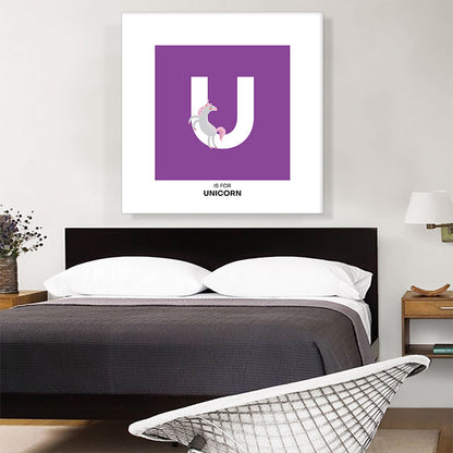 Kids Animal Alphabet Letter U