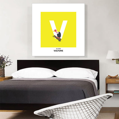 Kids Animal Alphabet Letter V