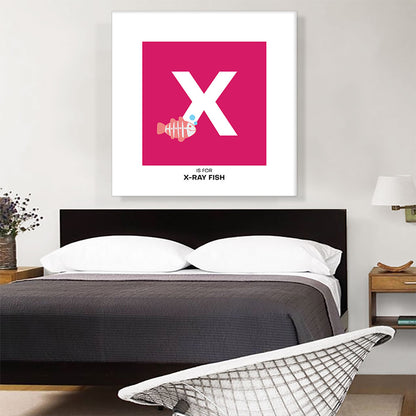 Kids Animal Alphabet Letter X
