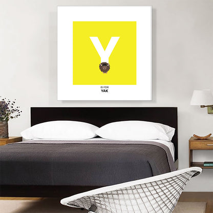 Kids Animal Alphabet Letter Y