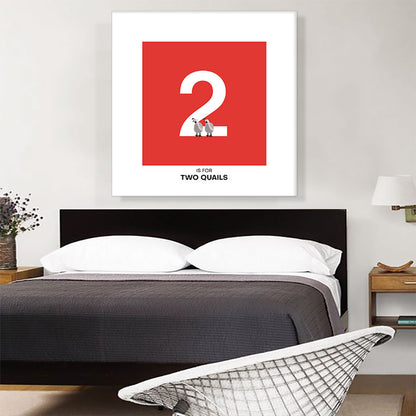 Kids Animal Alphabet Number 2 Two Numeral