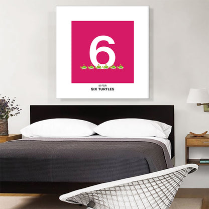 Kids Animal Alphabet Number 6 Six Numeral