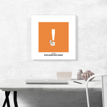 Kids Animal Alphabet Exclamation Point Mark Sign