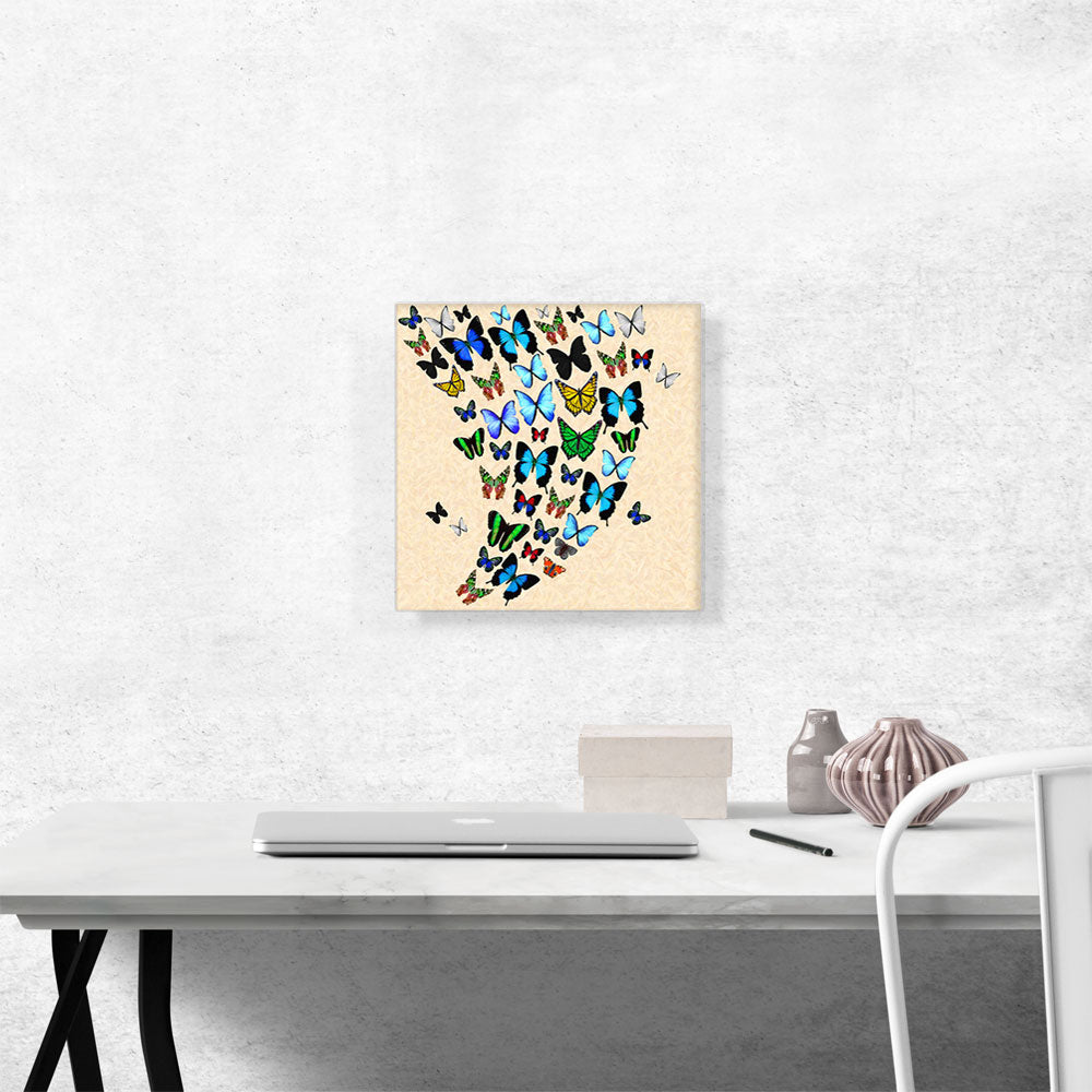 Colorful Butterfly Wings Insect Light Tan