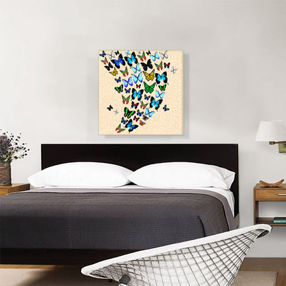 Colorful Butterfly Wings Insect Light Tan