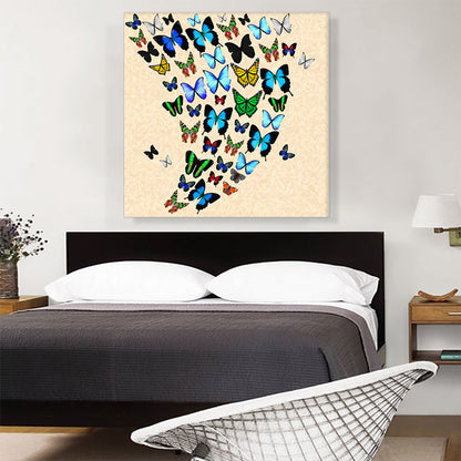 Colorful Butterfly Wings Insect Light Tan