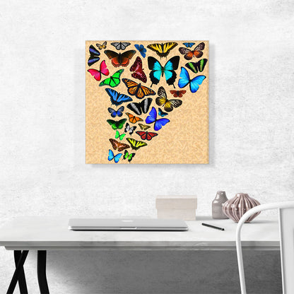 Colorful Butterfly Wings Insect Tan