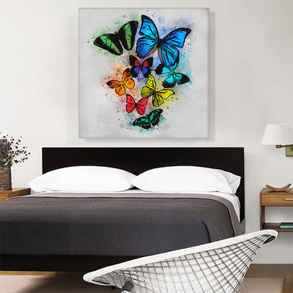 Green Blue Yellow Orange Butterfly Wings Insect