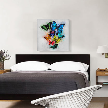 Green Blue Yellow Orange Butterfly Wings Insect
