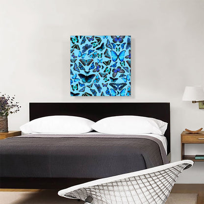 Navy Baby Blue Butterfly Wings Insect