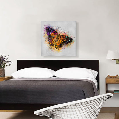 Orange Purple Butterfly Wings Insect