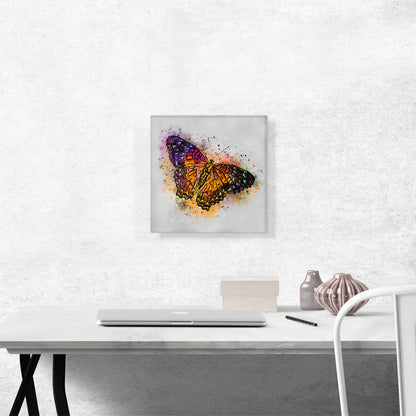 Orange Purple Butterfly Wings Insect