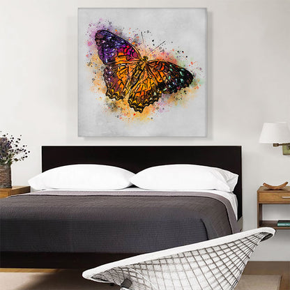 Orange Purple Butterfly Wings Insect