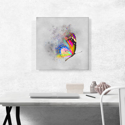 Rainbow Colorful Butterfly Wings Flying