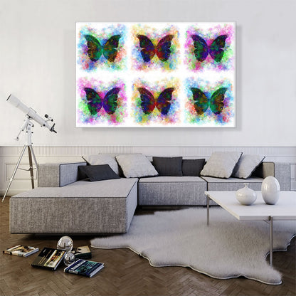 Black Dark Butterfly Wings Insect White