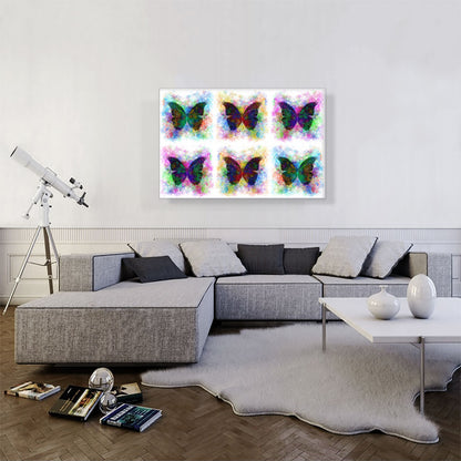 Black Dark Butterfly Wings Insect White