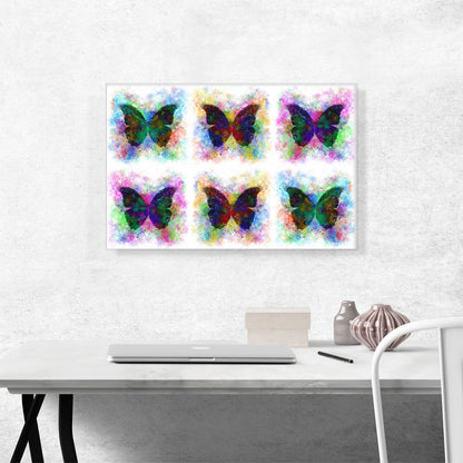 Black Dark Butterfly Wings Insect White