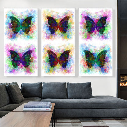 Black Dark Butterfly Wings Insect White