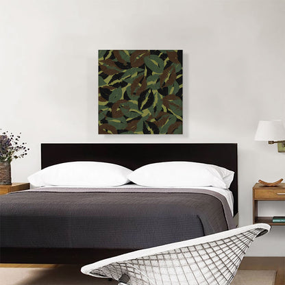 Army Green Brown Black Camo Camouflage Lips Kiss Pattern