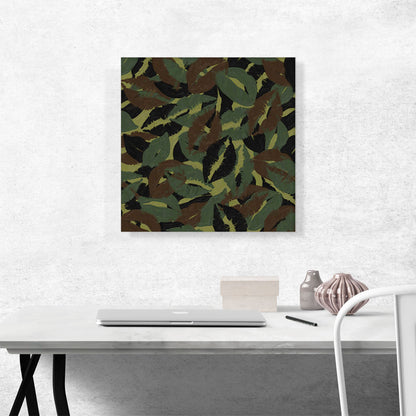 Army Green Brown Black Camo Camouflage Lips Kiss Pattern