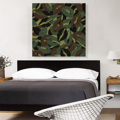 Army Green Brown Black Camo Camouflage Lips Kiss Pattern