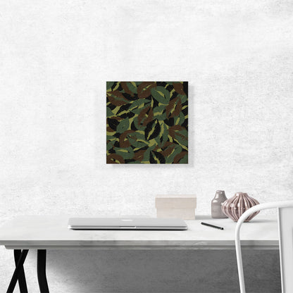 Army Green Brown Black Camo Camouflage Lips Kiss Pattern