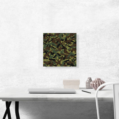 Army Green Camo Camouflage Machine Hand Gun Rifle Pattern