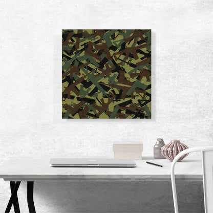 Army Green Camo Camouflage Machine Hand Gun Rifle Pattern