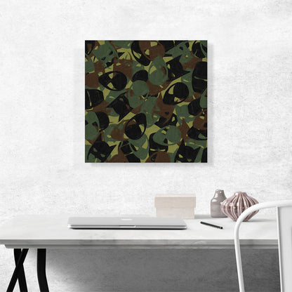 Army Green Camo Camouflage Superhero Pattern