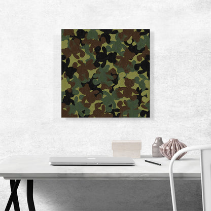 Army Green Camo Camouflage Teddy Bear Pattern