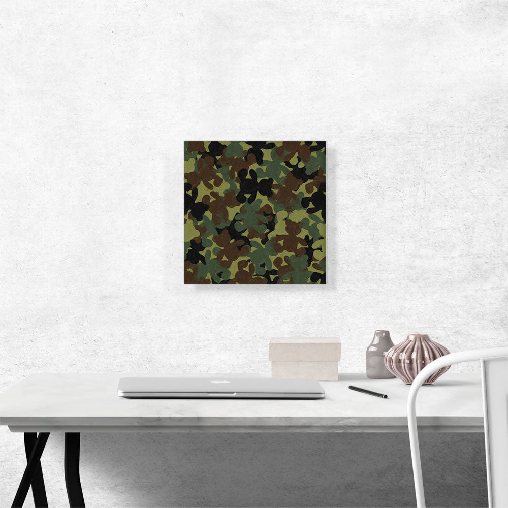 Army Green Camo Camouflage Teddy Bear Pattern