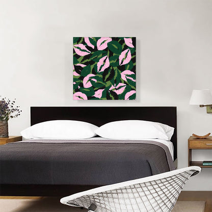Army Green Pink Black Camo Camouflage Lips Kiss Pattern