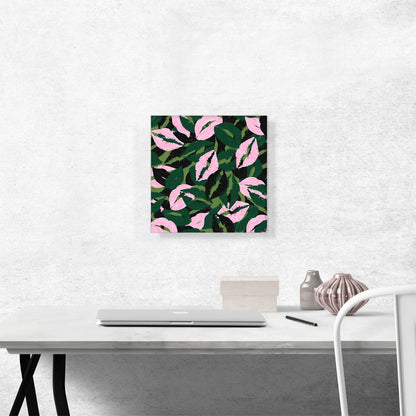 Army Green Pink Black Camo Camouflage Lips Kiss Pattern